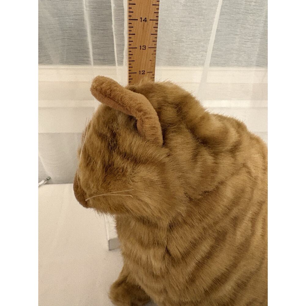 Korea Folkmanis Tabby Kitty Cat Hand Puppet Furry Folk Full Life Sz Vtg Stripe - Picture 6 of 15
